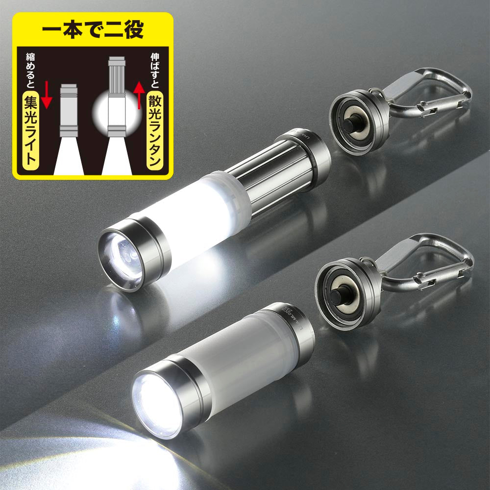 LEDキーライトらくらく（22 lm/LR44ボタン電池×3個付属/カラビナ