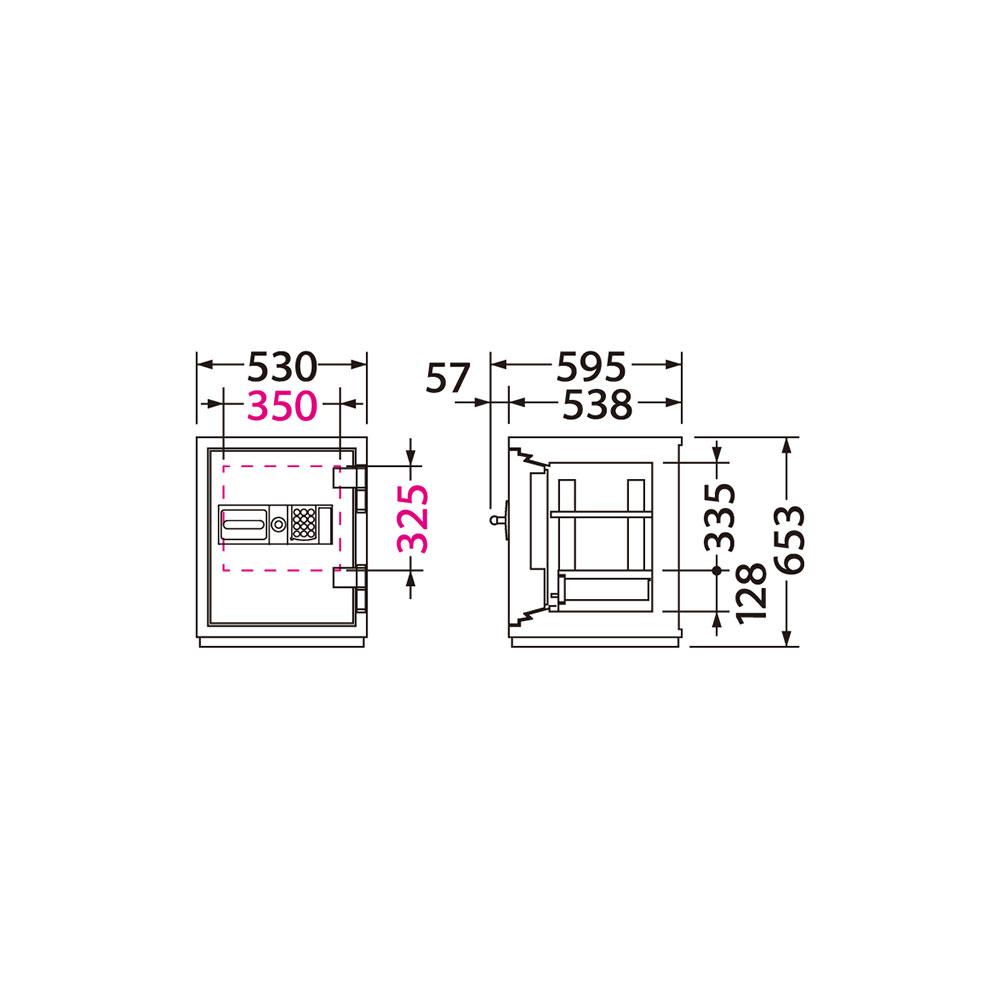 CSG-65E EIKO エーコー 業務用耐火金庫 テンキータイプ テンキー式E+耐