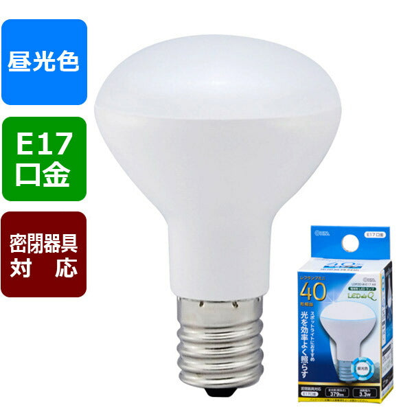 ＬＥＤ電球 レフランプミニ形（40形相当/379lm/昼光色/E17/配光角140°/密閉形器具対応）