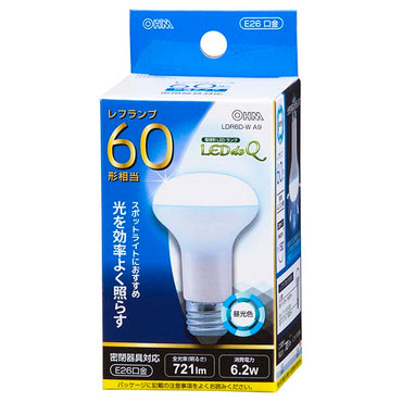 ＬＥＤ電球 レフランプ形（60形相当/721lm/昼光色/E26/配光角150°/密閉形器具対応）