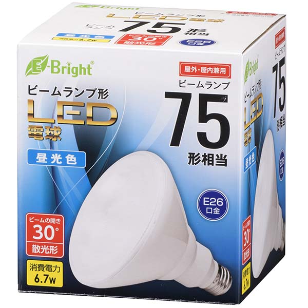 LDR7D-W20/75W LED電球 ビームランプ形 散光形（75形相当/660lm/昼光色/E26）