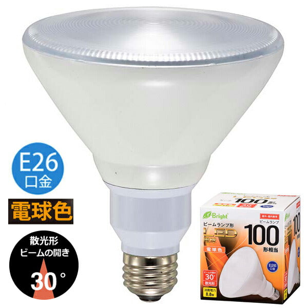 LDR9L-W20/100W LED電球 ビームランプ形 散光形（100形相当/780lm/電球色/E26）