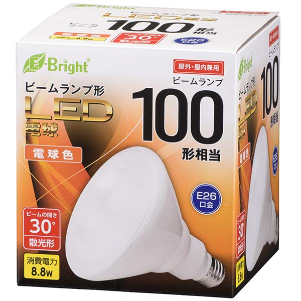 LDR9L-W20/100W LED電球 ビームランプ形 散光形（100形相当/780lm/電球色/E26）