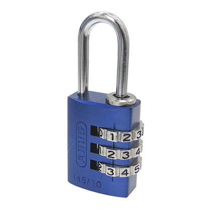 145 コンビネーション パドロック 145/20 BLUE (ブルー：青)_ABUS （アバス）