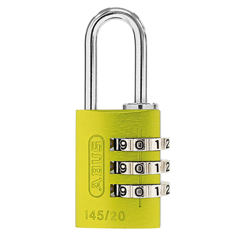 145 コンビネーション パドロック 145/20 YELLOW (イエロー：黄)_ABUS （アバス）