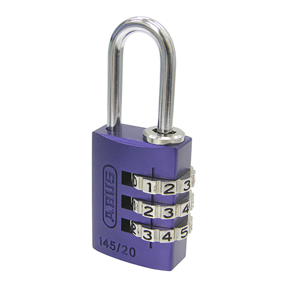 145 コンビネーション パドロック 145/20 PURPLE (パープル：紫)_ABUS （アバス）