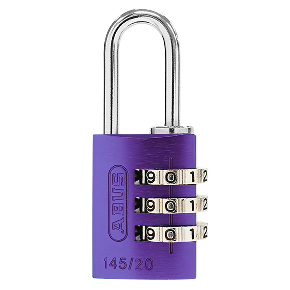 145 コンビネーション パドロック 145/20 PURPLE (パープル：紫)_ABUS （アバス）