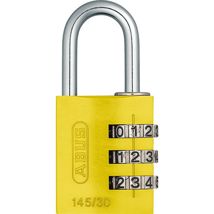 145 コンビネーション パドロック 145/30 YELLOW (イエロー：黄)_ABUS （アバス）