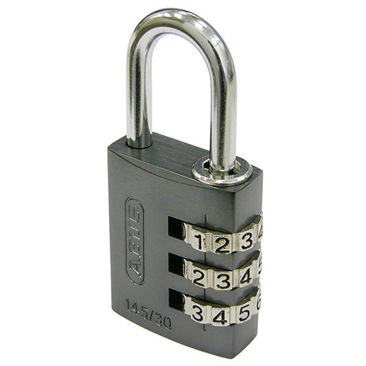 145 コンビネーション パドロック 145/30 TITANIUM (チタン：灰)_ABUS （アバス）