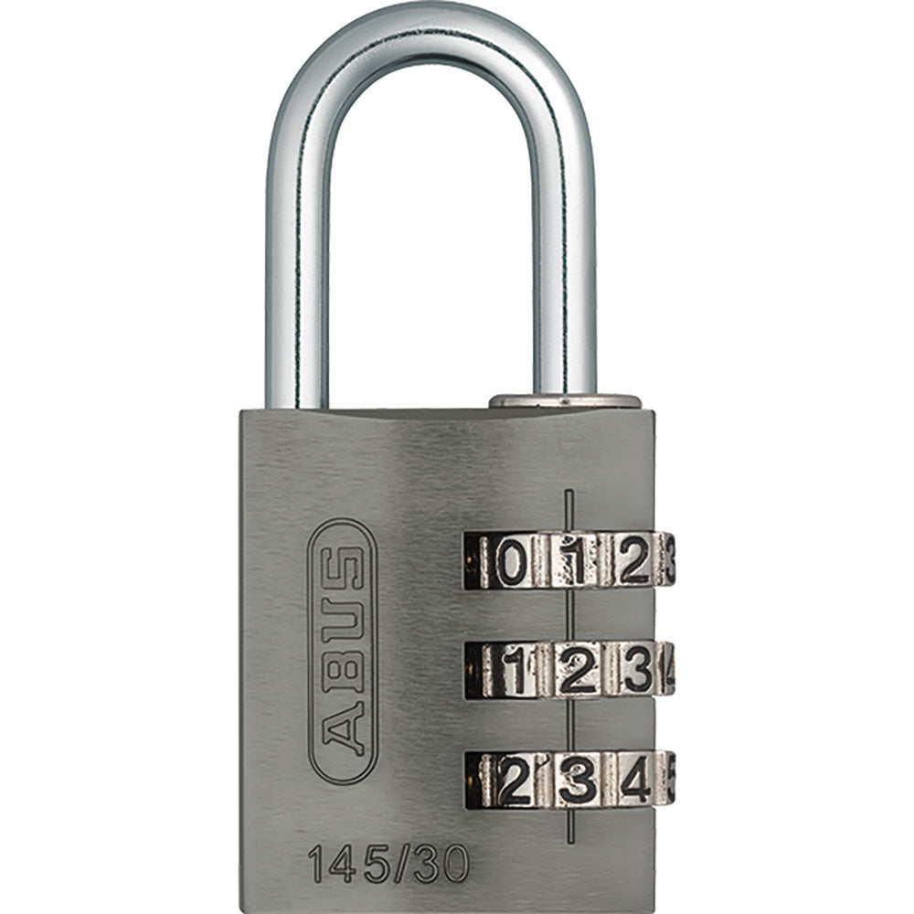 145 コンビネーション パドロック 145/30 TITANIUM (チタン：灰)_ABUS （アバス）