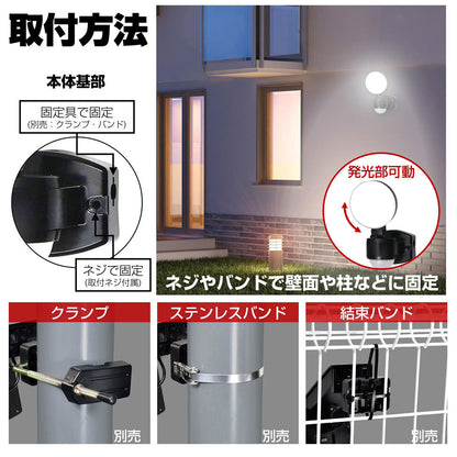 ESL-SS411AC_1957700_屋外用LEDセンサーライト AC電源 コンセント式 1灯_ELPA（エルパ・朝日電器）