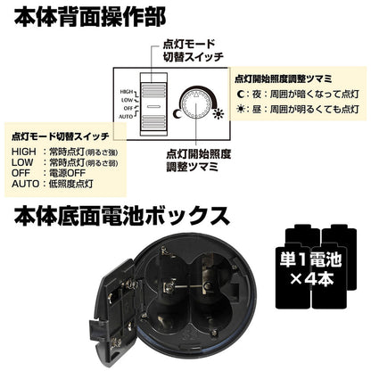 HLH-1202(DB) もてなしのあかり 据置大型 6W白色LED