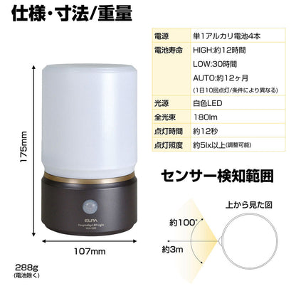 HLH-1202(DB) もてなしのあかり 据置大型 6W白色LED