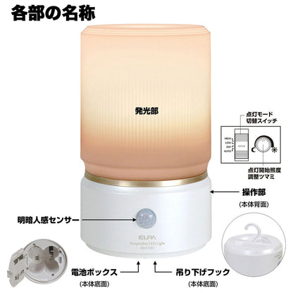 HLH-1202(PW) もてなしのあかり 据置大型 6W電球色LED