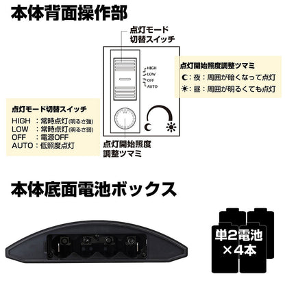 HLH-1203(DB)_1750300_屋内用 人感センサーライト(もてなしのあかり) ホワイト常時点灯可_ELPA（エルパ・朝日電器）