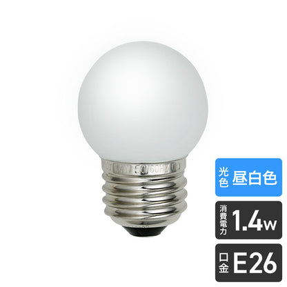 LDG1N-G-G250_1687500_LED装飾電球 ミニボールG40形 E26 昼白色_ELPA（エルパ・朝日電器）