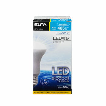 LDR6D-H-G600_1744400_LED電球 レフ型 40W形 E26 昼光色_ELPA（エルパ・朝日電器）