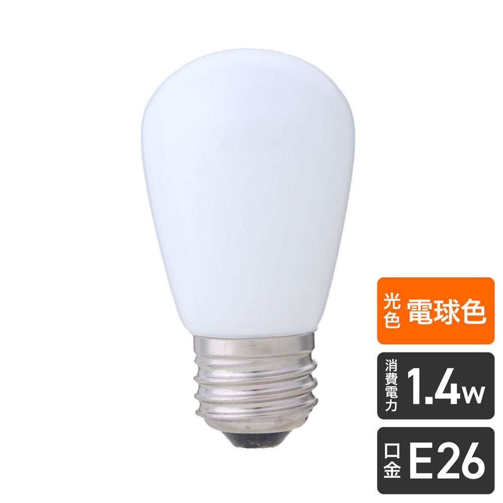 LDS1L-G-G901_1689100_LED装飾電球 サイン球 E26 電球色_ELPA（エルパ・朝日電器）