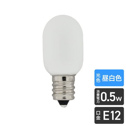 LDT1N-G-E12-G100_1684900_LED装飾電球 ナツメ球タイプ E12 昼白色相当_ELPA（エルパ・朝日電器）