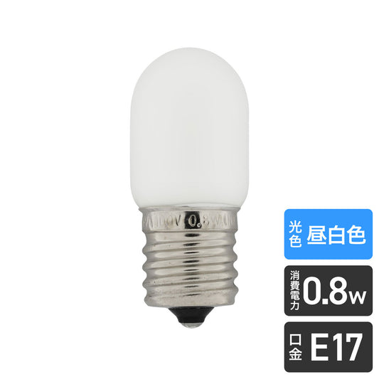 LDT1N-G-E17-G110_1685600_LED装飾電球 ナツメ球タイプ E17 昼白色相当_ELPA（エルパ・朝日電器）