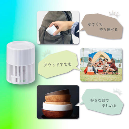 流しそうめん器（直径16～23cmの器で使用/単3形×2本使用/連続使用約45分/ホワイト）_08-3841_COK-BM1A-W_OHM（オーム電機）