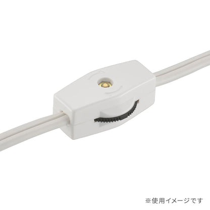 ロータリースイッチ（300Wまで/平行線専用/3A-250V/ホワイト）_09-1840_HS-H03RSW-W_OHM（オーム電機）