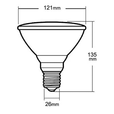 旭光 ハロゲンビームランプ（75形/散光形/E26）_16-6560_083270_旭光電機工業