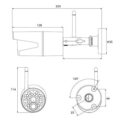 【メーカー取寄せ納期約2週間】AFH-101専用 増設カメラ AFH-111TX_17-7673_AFH-111TX_Alterplus（オルタプラス）