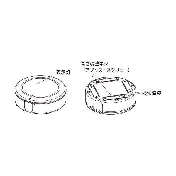 EXLF-SW1 スポット型漏水検知センサー送信機（ブザーなし・電池式）漏水センサー