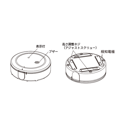 EXLF-SWB1 スポット型漏水検知センサー送信機（ブザー付き・電池式）漏水センサー 漏液 対策