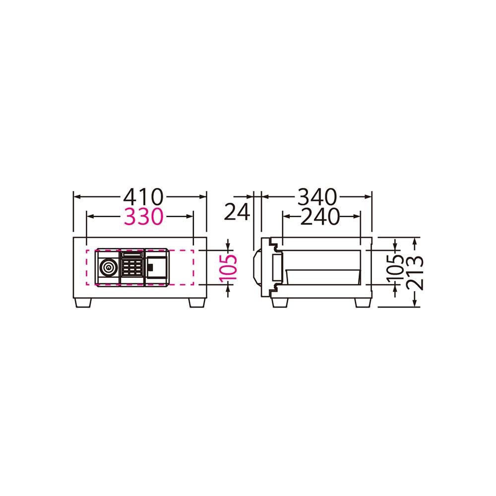 BES-2PK EIKO エーコー STANDARD（スタンダード）家庭用耐火 テンキータイプ 30分耐火 20kg 8L