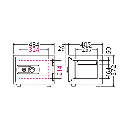 BSS-4 EIKO エーコー STANDARD（スタンダード）家庭用耐火 ダイヤルタイプ 1時間耐火 58kg 19.5L