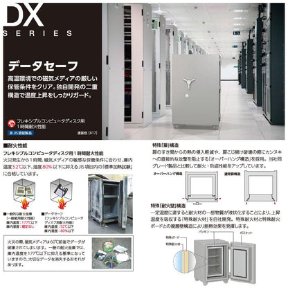 DX-101 EIKO エーコー 磁気メディア用耐火金庫  1時間耐火 86kg 9.4L