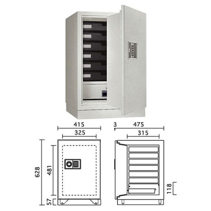 KS-50E-F_テンキー式耐火金庫 50L 78kg_【送料・設置料見積要】【代引不可】【メーカー直送】_KingCrown（日本アイ・エス・ケイ）