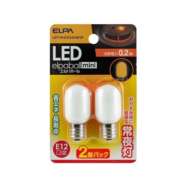 LDT1YR-G-E12-G10012P_1885900_LED常夜灯用ナツメ球_ELPA（エルパ・朝日電器）