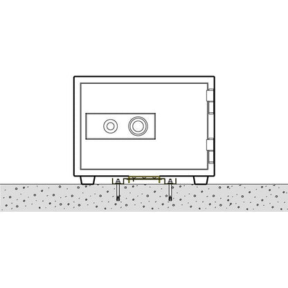 MF-1 EIKO エーコー 金庫オプション 簡易固定装置（足ゴム(H）28mm専用※対応機種：DX-101）