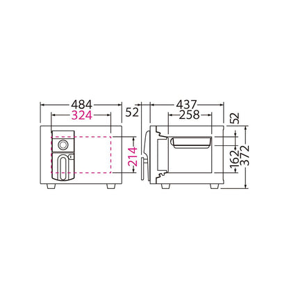 OSS-D EIKO エーコー MEISTER（マイスター）家庭用耐火金庫 ダイヤルタイプ 1時間耐火 60kg 19.5L