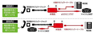 TEA-041_1658300_受話器用録音アダプター_ELPA（エルパ・朝日電器）